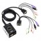 2-Port USB DVI/Audio Cable KVM Switch with Remote Port Selector