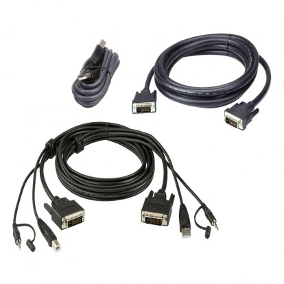 3M USB DVI-D Dual Link Dual Display Secure KVM Cable Kit