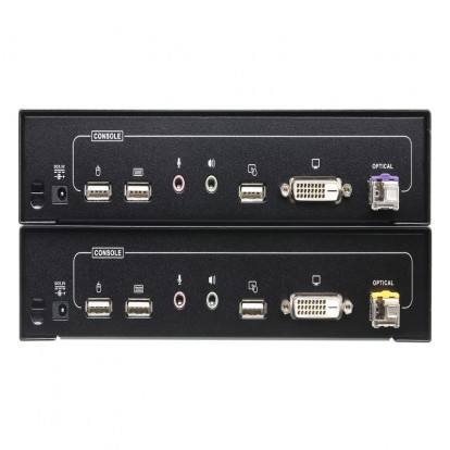 USB DVI Optical KVM Extender (1920 x 1200@20km)