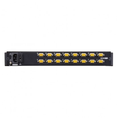 16-Port PS/2-USB VGA Single Rail LCD KVM Switches