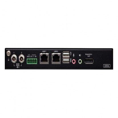 1-Local/Remote Share Access Single Port 4K DisplayPort KVM over IP Switch