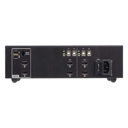 2-Port USB DisplayPort Dual Display Secure KVM Switch with CAC (PSD PP v4.0 Compliant)