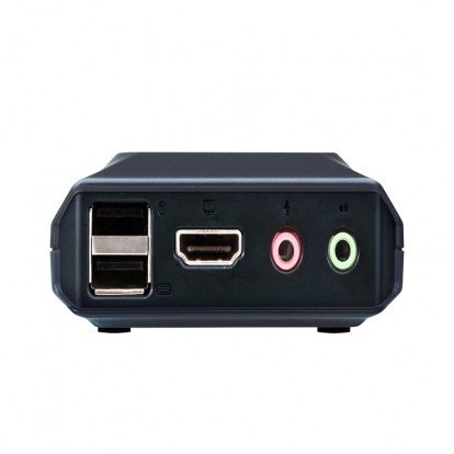 2-Port USB 4K HDMI Cable KVM Switch with Remote Port Selector