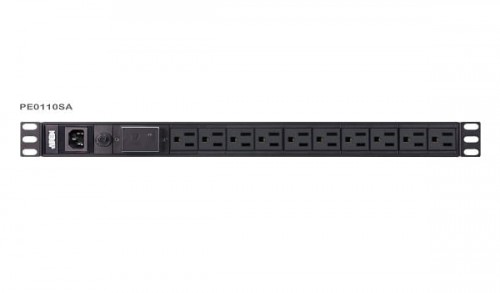 Basic 1U PDU with surge protection