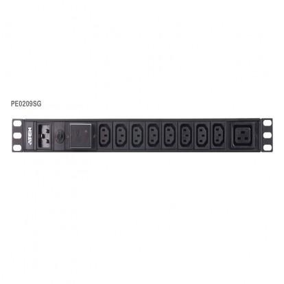 Basic 1U PDU with surge protections