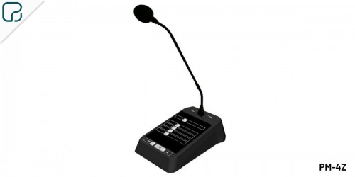 Microphone desk with 4 zones selection for PM-804