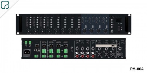 Matrix mixer with 8 inputs and 4 outputs